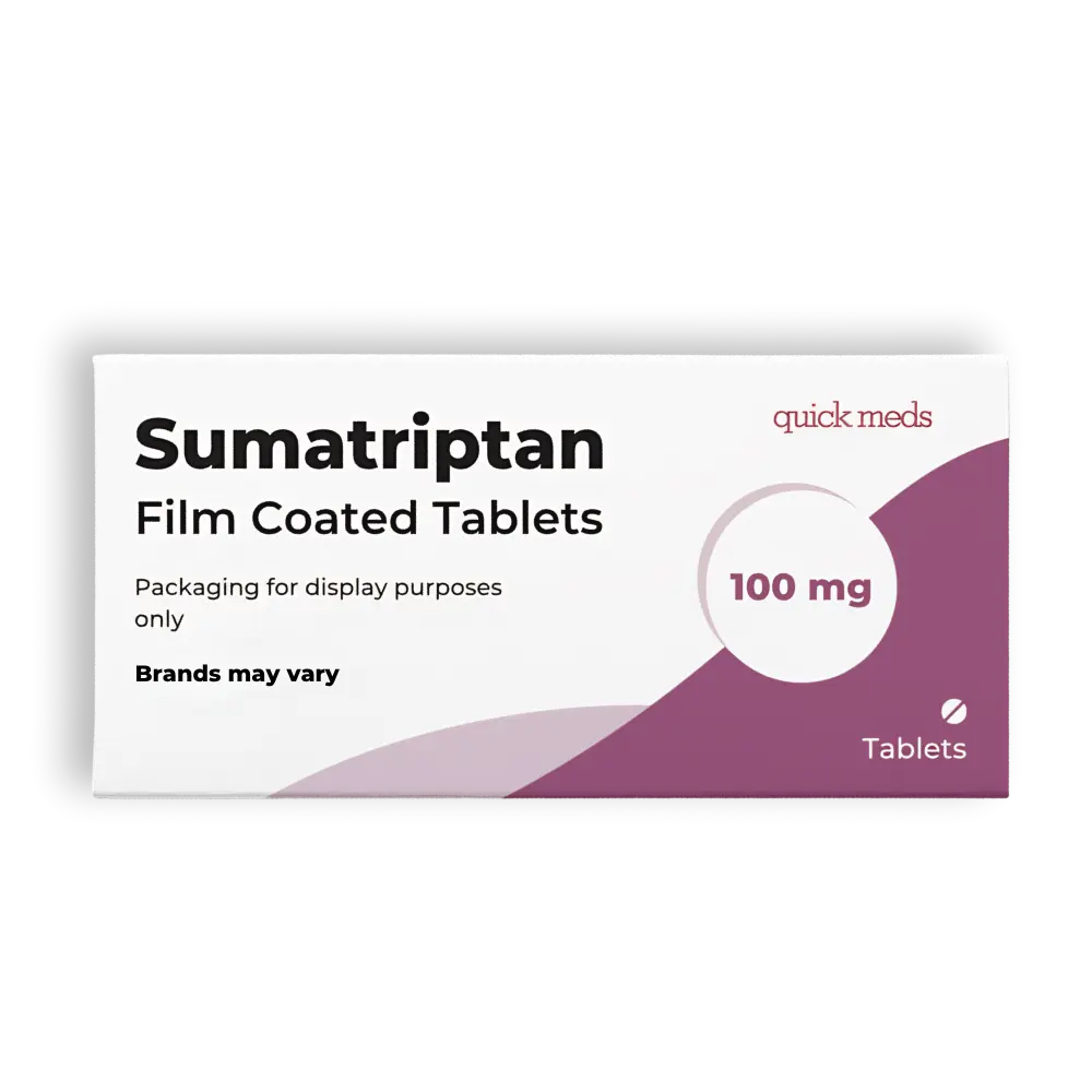 Sumatriptan 100mg Tablets